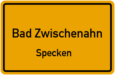 Straßenverzeichnis Bad Zwischenahn Specken