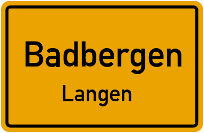 Straßenverzeichnis Badbergen Langen
