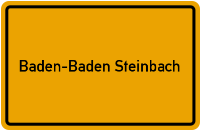 Branchenbuch Baden-Baden Steinbach, Baden-Württemberg
