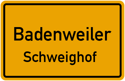 Straßenverzeichnis Badenweiler Schweighof