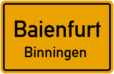 Straßenverzeichnis Baienfurt Binningen