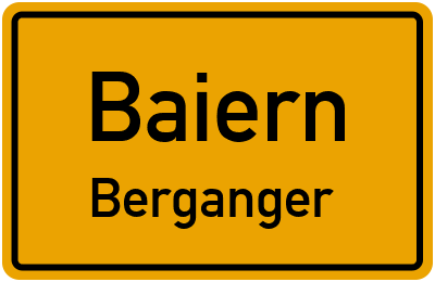 Straßenverzeichnis Baiern Berganger