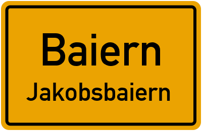 Straßenverzeichnis Baiern Jakobsbaiern