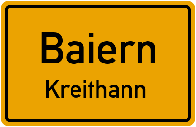 Straßenverzeichnis Baiern Kreithann