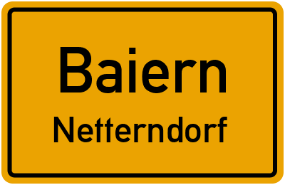 Straßenverzeichnis Baiern Netterndorf