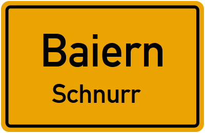 Straßenverzeichnis Baiern Schnurr