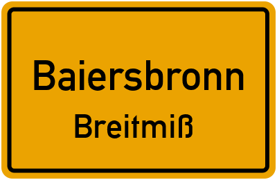 Straßenverzeichnis Baiersbronn Breitmiß