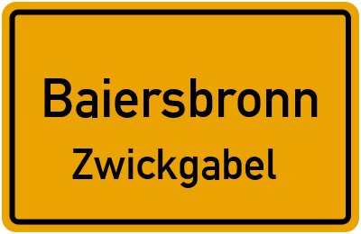 Straßenverzeichnis Baiersbronn Zwickgabel
