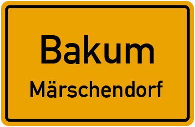 Straßenverzeichnis Bakum Märschendorf