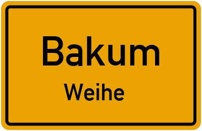 Straßenverzeichnis Bakum Weihe