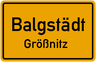 Straßenverzeichnis Balgstädt Größnitz