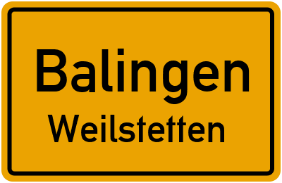 Straßenverzeichnis Balingen Weilstetten