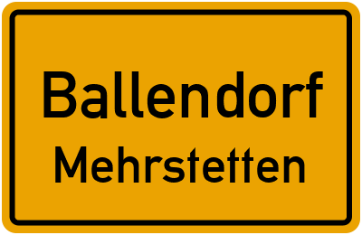 Straßenverzeichnis Ballendorf Mehrstetten