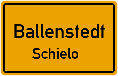Straßenverzeichnis Ballenstedt Schielo