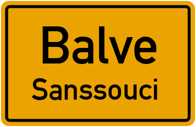 Straßenverzeichnis Balve Sanssouci