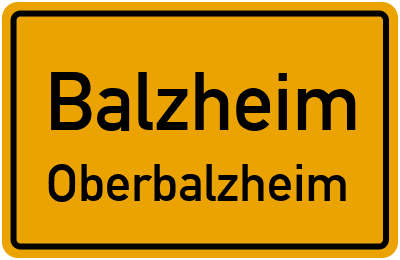 Ortsschild Balzheim Oberbalzheim