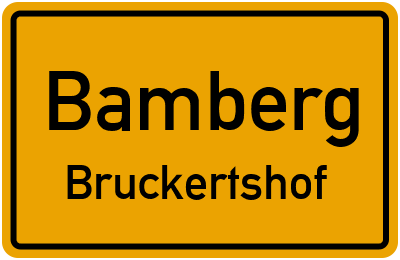 Straßenverzeichnis Bamberg Bruckertshof