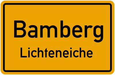 Straßenverzeichnis Bamberg Lichteneiche