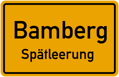 Briefkasten mit Abendleerung in Bamberg
