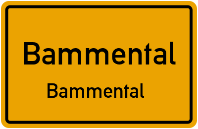 Ortsschild Bammental Bammental