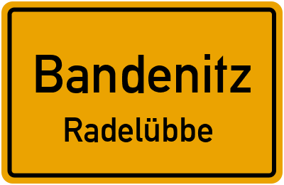 Straßenverzeichnis Bandenitz Radelübbe
