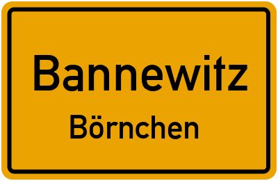 Straßenverzeichnis Bannewitz Börnchen
