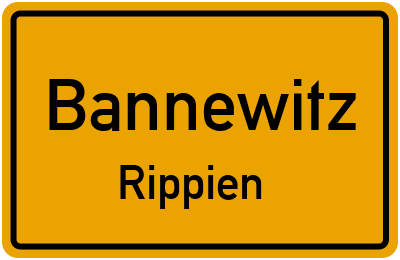 Ortsschild Bannewitz Rippien