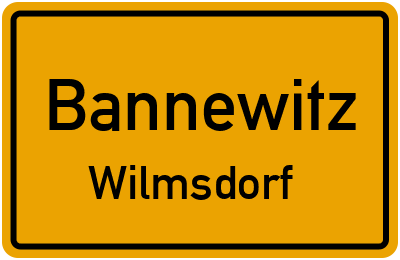 Ortsschild Bannewitz Wilmsdorf