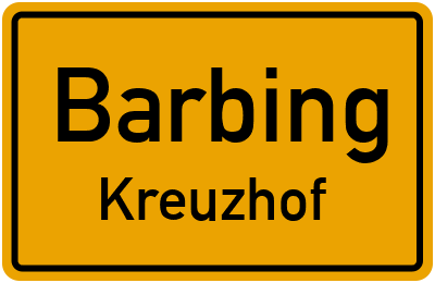 Straßenverzeichnis Barbing Kreuzhof