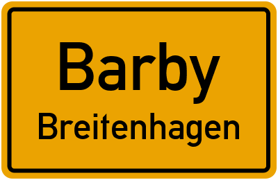 Straßenverzeichnis Barby Breitenhagen