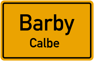 Straßenverzeichnis Barby Calbe