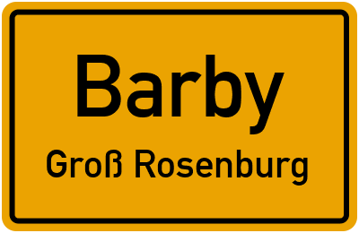 Straßenverzeichnis Barby Groß Rosenburg