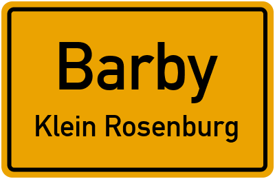 Straßenverzeichnis Barby Klein Rosenburg