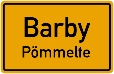Straßenverzeichnis Barby Pömmelte