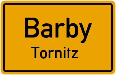 Straßenverzeichnis Barby Tornitz