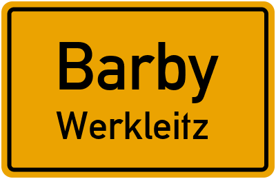 Straßenverzeichnis Barby Werkleitz