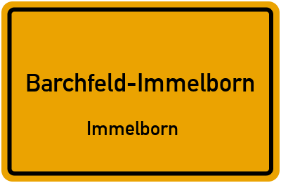 Straßenverzeichnis Barchfeld-Immelborn Immelborn