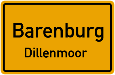 Straßenverzeichnis Barenburg Dillenmoor