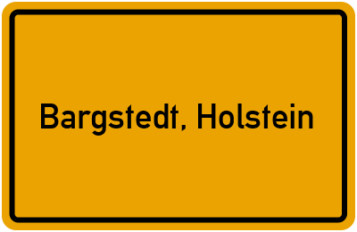 Ortsschild von Gemeinde Bargstedt, Holstein in Schleswig-Holstein
