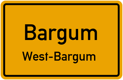 Straßenverzeichnis Bargum West-Bargum