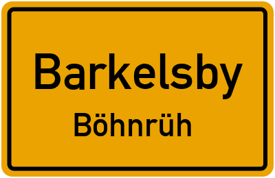 Straßenverzeichnis Barkelsby Böhnrüh