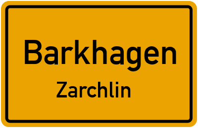 Straßenverzeichnis Barkhagen Zarchlin