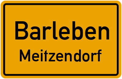 Ortsschild Barleben Meitzendorf