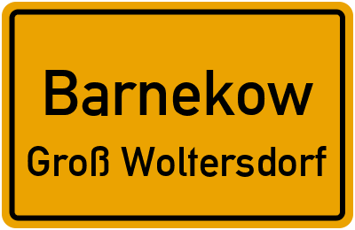 Straßenverzeichnis Barnekow Groß Woltersdorf