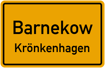 Straßenverzeichnis Barnekow Krönkenhagen