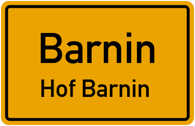 Straßenverzeichnis Barnin Hof Barnin