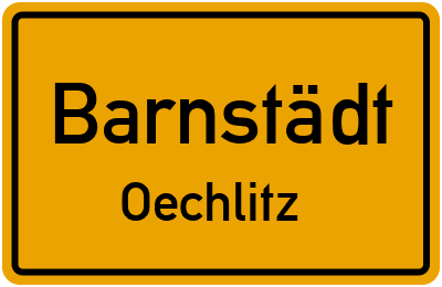 Straßenverzeichnis Barnstädt Oechlitz