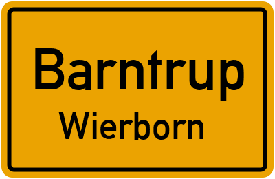 Straßenverzeichnis Barntrup Wierborn