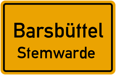 Ortsschild Barsbüttel Stemwarde