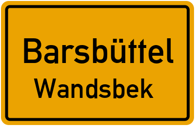 Straßenverzeichnis Barsbüttel Wandsbek